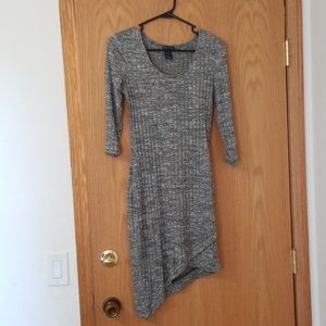 Grey sweater dress